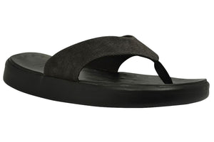 Soft Science Skiff Flip Flop Canvas UC0028BLK~Black~Canvas~Flip Flops