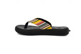 Soft Science Skiff Canvas Printed UC0009LSB~Label stripe/ Black~Canvas~Flip Flops