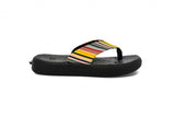 Soft Science Skiff Canvas Printed UC0009LSB~Label stripe/ Black~Canvas~Flip Flops