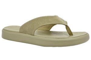 Soft Science Skiff Flip Flop Canvas UC0028KHA~Khaki~Canvas~Flip Flops